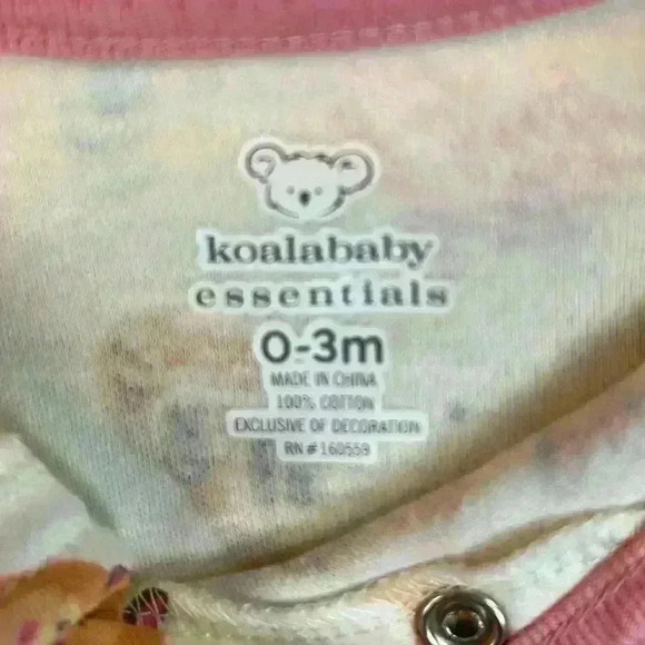 Koala Baby Sleepers Lot of 2 NWT 0-3 months 100% Cotton Infant Girls - Picture 11 of 11
